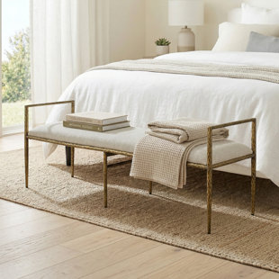 Banc d'appoint en métal 60 po Lalia