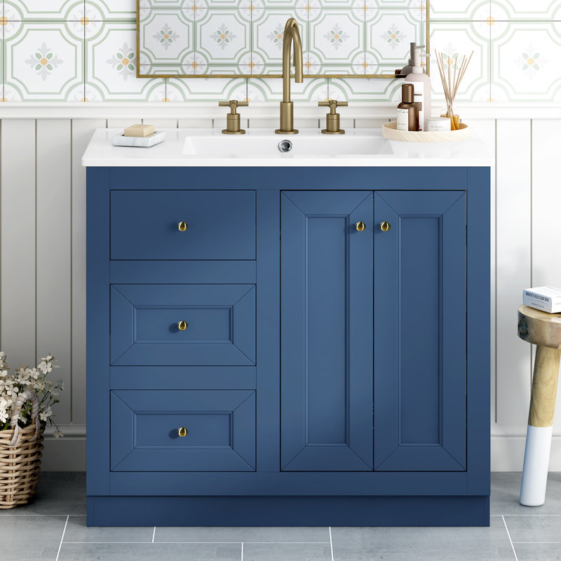 Meuble-lavabo 36 po avec lavabo en céramique