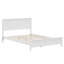 Modern White Solid Wood Platform Bed-1614221127