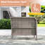 Ensemble de canapé de patio 6 pièces avec table, osier en rotin de polyéthylène pour terrasse, terrasse et cour-1019052518-1019052515