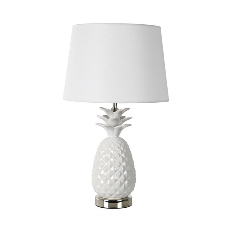 Salerno 22.44" White Table Lamp
