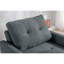 Fauteuil convertible 35 po gris foncé, lit avec sièges rembourrés en mousse et ressorts ensachés