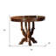 Table de salle à manger 48 "en bois massif brun
