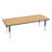Adjustable Height Rectangular Preschool Classroom Activity Table with Casters-50509290-50509292-50509295