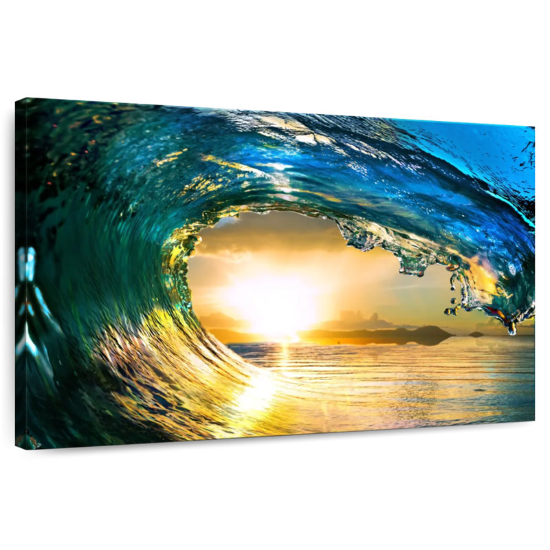 Gillard Sunset Ocean Wave, 34" H x 51" W