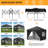 10x10 FT Commercial Pop-Up Canopy with One-Push Set-up, Waterproof UV Protection, 4 Detachable Sidewalls, Adjustable Height, Sturdy Steel Frame, Event Tent-113196486