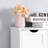 White Bathroom Cabinet With Adjustable Shelf And 4 Slatted Drawers - For Home Use Storage In Drawers,