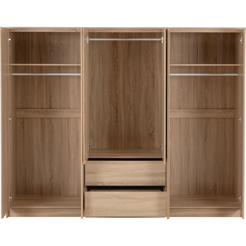  Braunstein 6 Door Wardrobe, Sonoma Oak