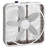 Lasko 20" 3-Speed Weather Shield Performance Box Fan W/ Easy Carry Handle, White