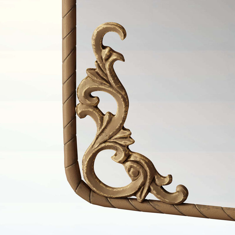 Hanging Wall Mounted Mirror,for Living Room Bedroom, Bronze