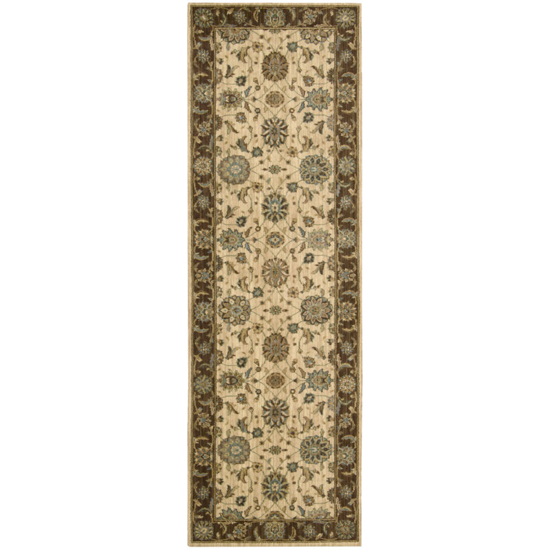 Bardwell Oriental Wool Area Rug, Runner 76 x 366cm