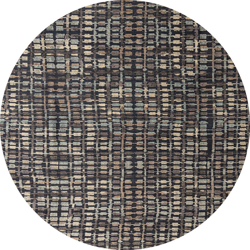 Tapis abstrait moderne 4926, Rond 3 pi