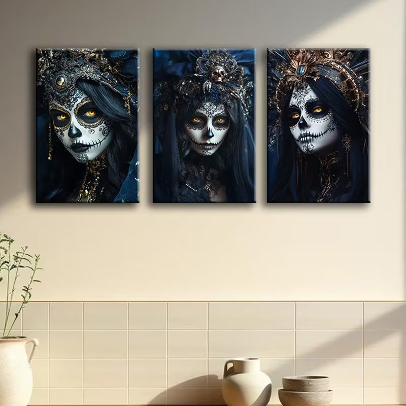 3 Piece Wrapped Canvas Wall Art, 30cm H x 20cm W