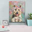 «Flower Crown Yorkshire Terrier» par Furbaby Affiliates, art mural sur toile-1754744737