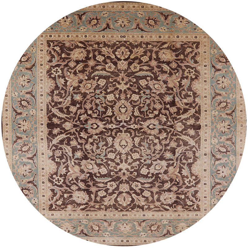 Igourdane Moroccan Indoor Rug, Round 8'