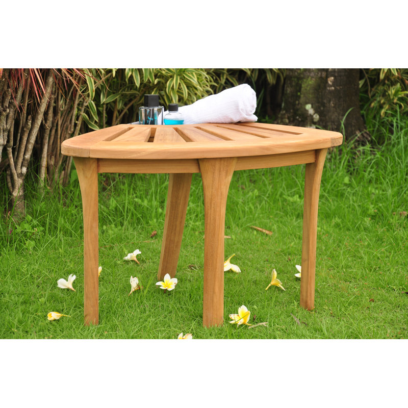 Banc de douche teck l 26,5" Lykins