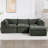 Compression Sectionals Chenille 111.8 Inch Modern L Shape For Home