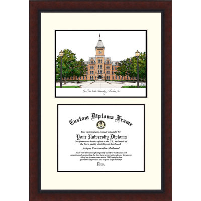 Cadre photo à diplôme héritage héritage de l’université ohio state NCAA
