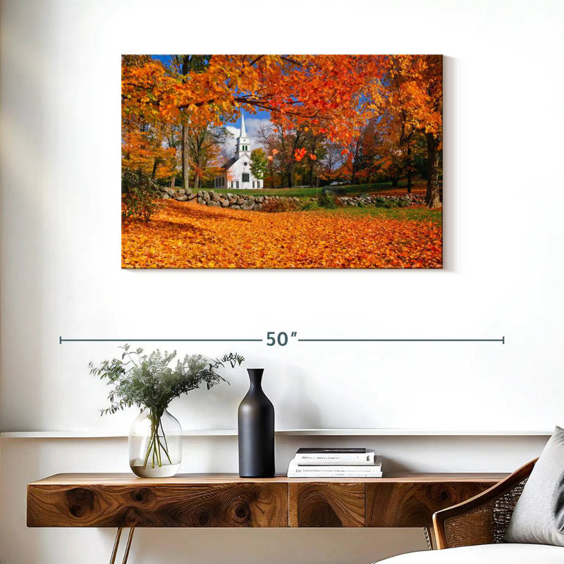 Couleurs d'automne Adella New Hampshire, H 24 po x l 36 po