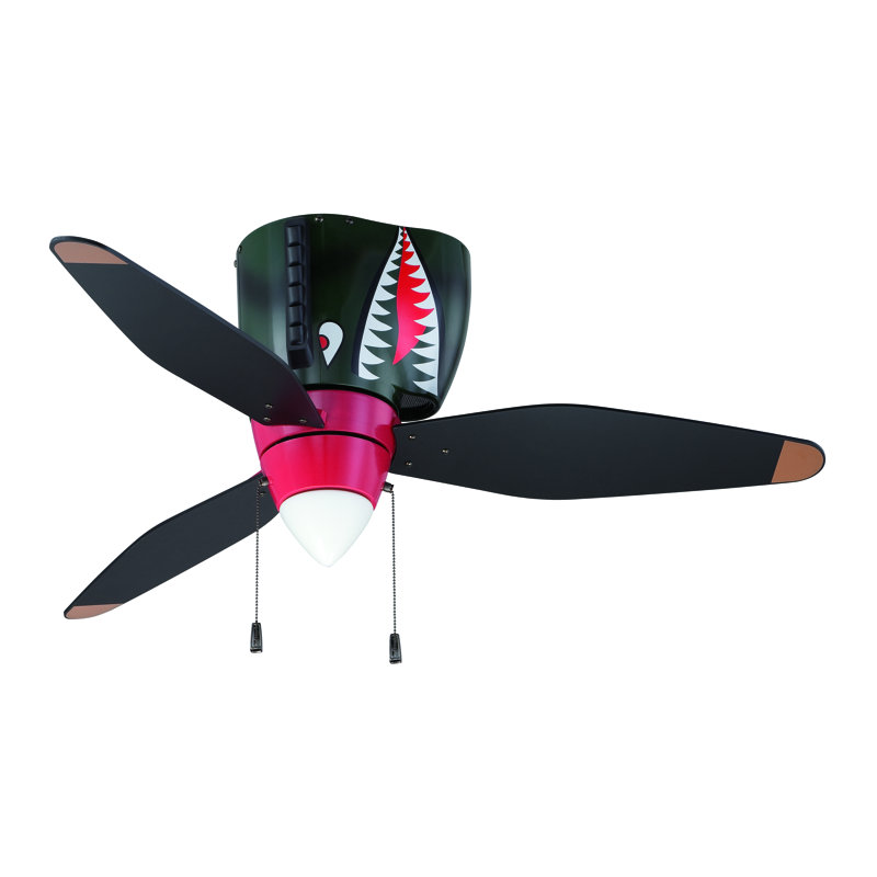 WarPlanes 48'' Ceiling Fan with Light Kit