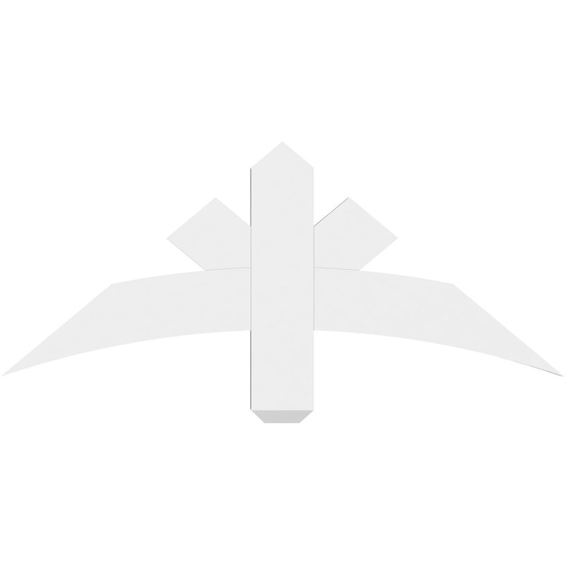 Support de pignon Alberta Alberta, H 15 po x l 36 po (pas: 10/12), P 2 po x F 4 po, PVC