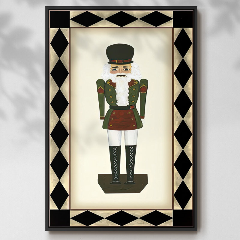 " Nutcracker II ", Black, 25" H x 17" W x 1.5" D