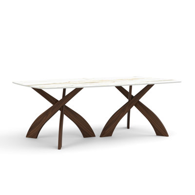 Entwine - Table rectangulaire en verre