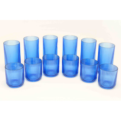 Dazaria Mesa Collection Acrylic Drinking Glass Set