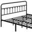 Lit plateforme classique en fer avec tête de lit et pied de lit-848028358-871769432