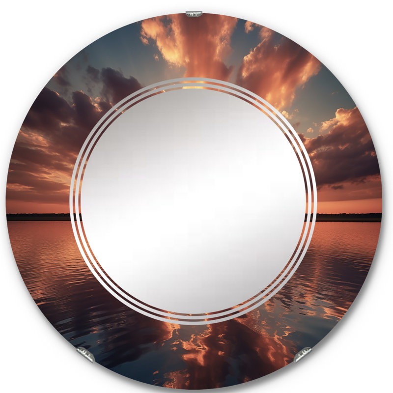 Rond Rond - Miroir mural rond, 24 po x 24 po