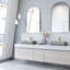 Lavabo vasque rectangulaire fait à la main gris L 21 po x l 14 po x H 5 po Cypress