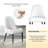Mushtak 0.7'' H Faux Leather Upholstered Metal Dining Chair-728425259