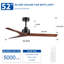 Ventilateur de plafond noir 52 po Lowe