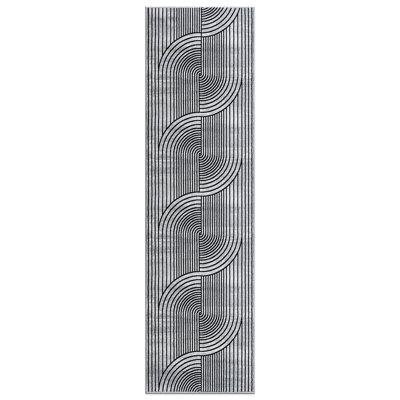 Rambo Contemporary Arch Knot Design Area Rug