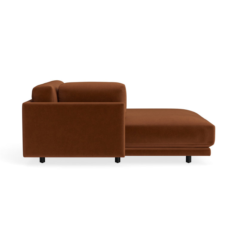MTO - Sunday Chaise, Right, Copper Velvet