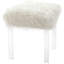 Tabouret en fausse fourrure d'agneau-1540300715