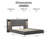 Upholstered Bed With Led-illuminated Headboard & Built-in Usb Ports-372178197