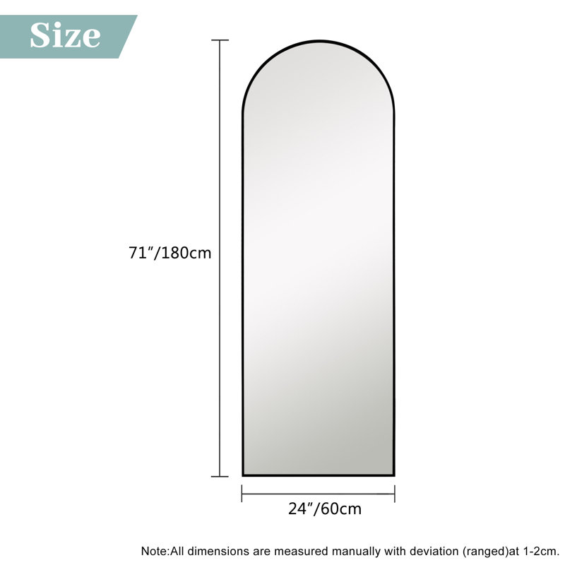 Miroir pleine grandeur Clouchete, Noir