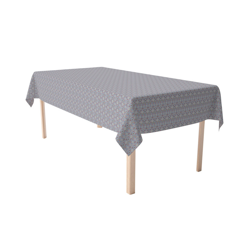 Rectangular Tablecloth, 100% Cotton, Floral 50, 120" x 52"