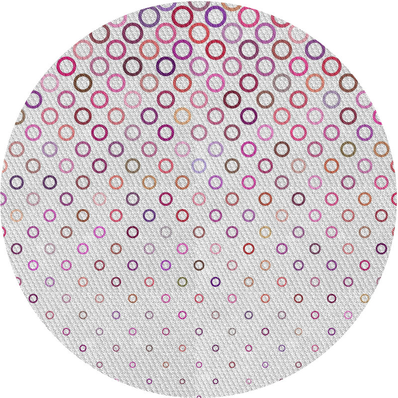 Geometric Indoor Rug, Round 8'