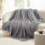 Léger à rayures - jeté en molleton doux de 300 g / m², couverture à rayures décorative et cadeau pour canapé, lit, canapé et salle de climatisation.-123628460-123492149