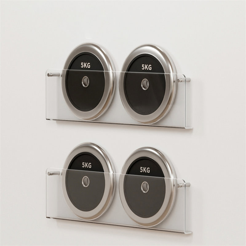 Wall-Mounted Acrylic Display Shelf, 6.29" H x 19.68" W x 1" D