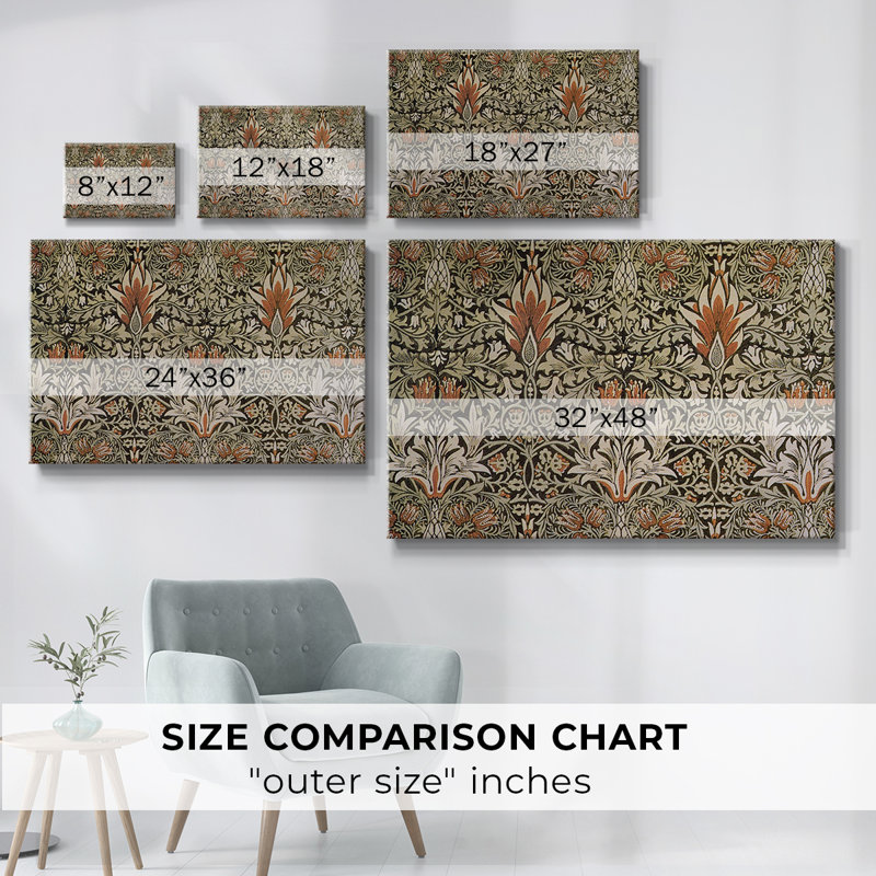 «Vintage Abstract Print - LVI» sur, H 9 po x l 13 po x P 1,5 po, Toile tendue