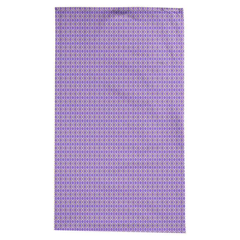 Nappe arrow losanges Leffel, Mauve / jaune