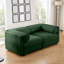 Stylish Green Chenille 2-Seater Sofa With Storage Seat