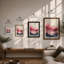 Mountains At Dawn Minimalist - Print-1077769695-1077769505