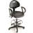 Backed Adjustable Height Ergonomic Lab Stool with Footring Wheels