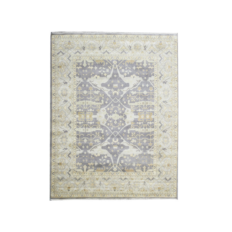 12X15 Grey Oushak Hand-Knotted Rug