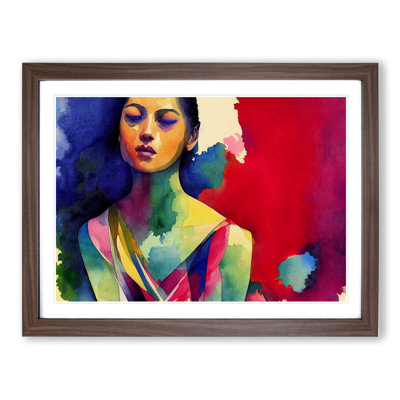 XH1022-10283X Woman Dancer Painted Vol.1 Abstract - Single Picture Frame Print