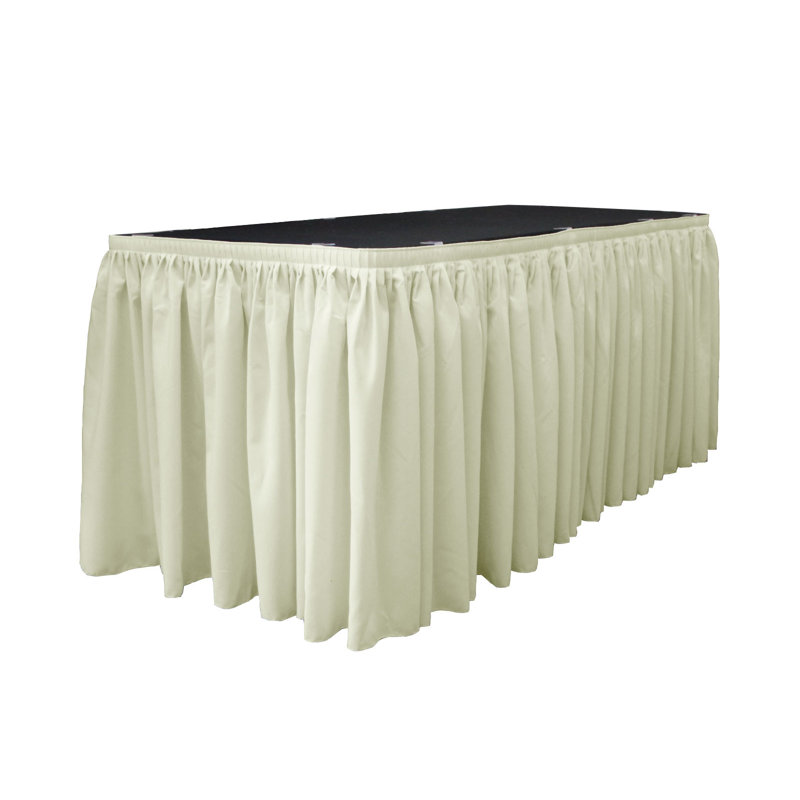 Jupe de table, Ivoire, L 204 po x l 29 po